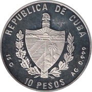 10 Pesos Mausoleum of Halicarnassus obverse image
