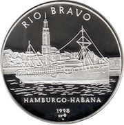 10 Pesos Rio Bravo, Cuba, 1998 reverse image