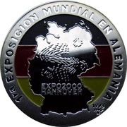 10 Pesos Expo 2000 - Hannover, Cuba, 1998 reverse image