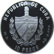 10 Pesos Expo 2000 - Paris obverse image