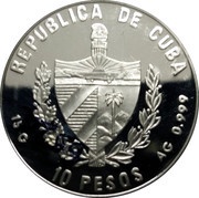 10 Pesos Expo 2000 - Brussels obverse image