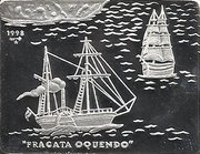 10 Pesos Frigate Oquendo, Cuba, 1998 reverse image