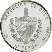 10 Pesos Bee Hummingbird obverse image