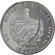 10 Pesos Johann Wolfgang von Goethe obverse image
