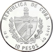 10 Pesos Goethe obverse image