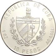 10 Pesos Training ship "Galatea" obverse image
