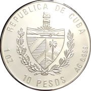 10 Pesos 1st. Wind Rose of Juan de la Cosa obverse image
