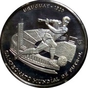 10 Pesos World Soccer Championship Uruguay 1930, Cuba, 2001 reverse image
