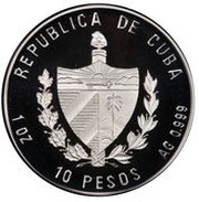 10 Pesos Jose Marti’s 150th Birthday obverse image