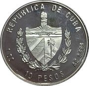 10 Pesos Bearded Vulture obverse image