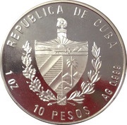 10 Pesos Cantabrian Brown Bear obverse image