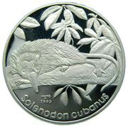 10 Pesos Solenodon Cubano, Cuba, 2005 reverse image