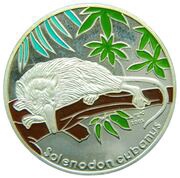 10 Pesos Solenodon Cubano - colorized, Cuba, 2005 reverse image