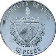 10 Pesos Rhinecanthus aculeatus obverse image