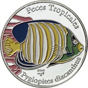 10 Pesos Pyglopites Diacanthus, Cuba, 2005 reverse image