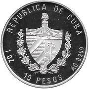 10 Pesos 2007 FIFA World Cup Germany 2006 obverse image