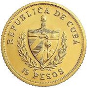 15 Pesos Homeland and Freedom obverse image