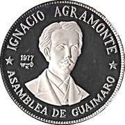 20 Peso Ignacio Agramonte, Cuba, 1977 reverse image