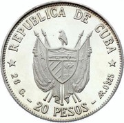 20 Pesos Antonio Maceo obverse image