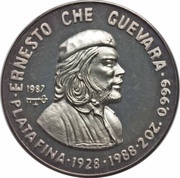 20 Pesos Ernesto "Che" Guevara, Cuba, 1987-1989 reverse image