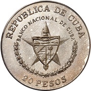 20 Pesos Camilo Cienfuegos obverse image