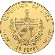 25 Pesos Soccer World Cup Germany obverse image
