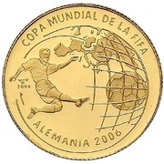 25 Pesos Soccer World Cup Germany, Cuba, 2004 reverse image