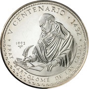30 Pesos Bartolome de las Casas, Cuba, 1992 reverse image