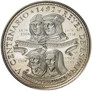 30 Pesos Spanish Monarchs, Cuba, 1992 reverse image