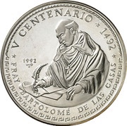 50 Pesos Bartolome de las Casas, Cuba, 1992 reverse image