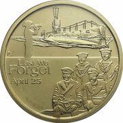 1 Dollar - Elizabeth II 4th Portrait - Lest We Forget - Submarines reverse image