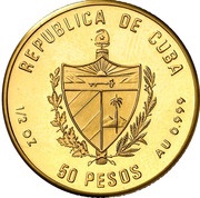 50 Pesos Simon Bolivar obverse image