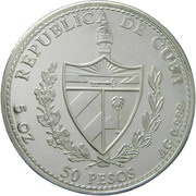 50 Pesos King Ferdinand obverse image