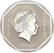 1 Dollar - Elizabeth II 4th Portrait - Koala Road Sign obverse image