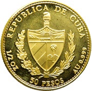 50 Pesos Queen Isabella obverse image
