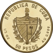 50 Pesos Baseball obverse image