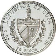 50 Pesos La Giralda Tower obverse image