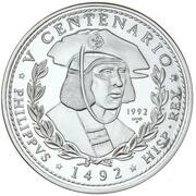 50 Pesos King Philip of Castile and Lower Countries, Cuba, 1992 reverse image