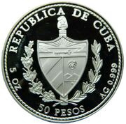 50 Pesos Dolphins obverse image