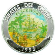 50 Pesos Blackbeard, Cuba, 1995 reverse image