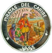 50 Pesos Captain Kidd, Cuba, 1995 reverse image