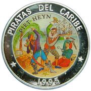 50 Pesos Piet Heyn, Cuba, 1995 reverse image
