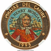 50 Pesos Sir Henry Morgan, Cuba, 1995 reverse image