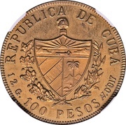 100 Pesos Lenin - Trial Strike obverse image