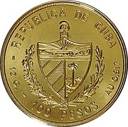 100 Pesos Nonaligned Nations Conference obverse image