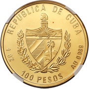 100 Pesos J. Marti and F. Castro obverse image