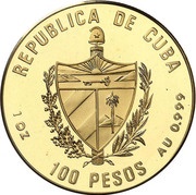 100 Pesos F. Castro and C. Cienfuegos obverse image