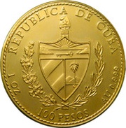 100 Pesos Juan de la Cosa obverse image