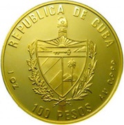 100 Pesos Barcelona Olympic Stadium obverse image