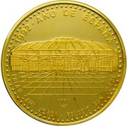 100 Pesos Saint George Palace, Cuba, 1992 reverse image